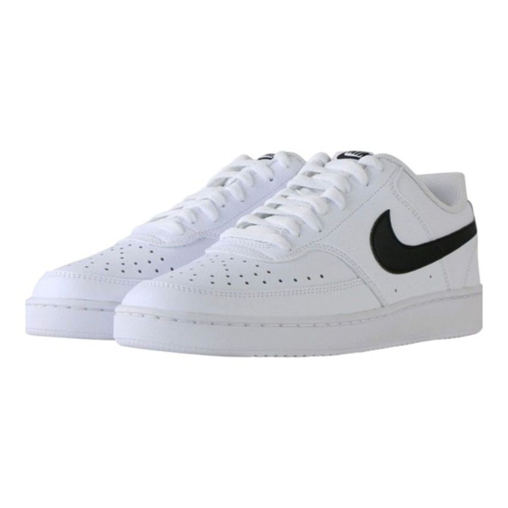 Nike Men's Court Vision Low Next Nature Sneakers, White/Black, Size‎ 12 New - Picture 14 of 15